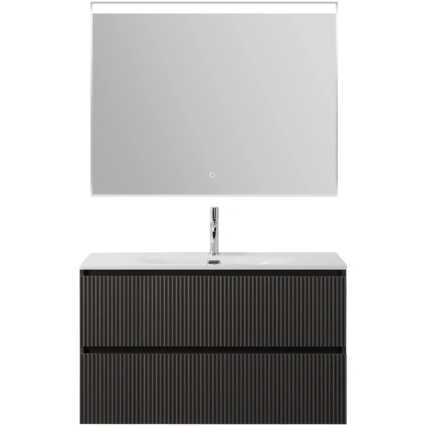 Тумба под раковину 90 BelBagno Uno UNO-MINI-900-2C-SO-GSO темно-серый матовый, без раковины