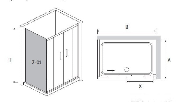 Душевой угол RGW PA-41 (RGW PA-11+RGW Z-01) 01084123-11