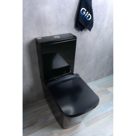 Напольный унитаз с бачком безободковый Gid Tr2170BL