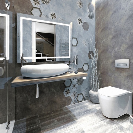 Зеркало (80х60) Silver Mirrors Livia neo LED-00002411