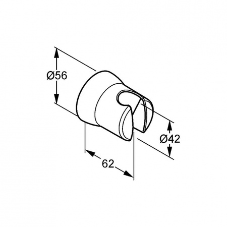 Настенный держатель для лейки Kludi 6305005-00