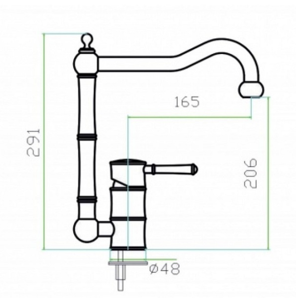 Смеситель для кухни Zorg OLD SZR-0031 Смеситель для кухни Zorg OLD SZR-0031