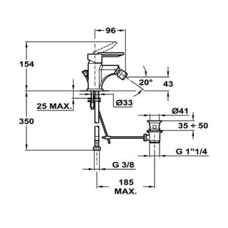 Смеситель для биде Mofem Mambo 154-0014-00/10