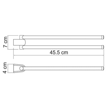 Держатель полотенец двойной WasserKRAFT Berkel K-6831