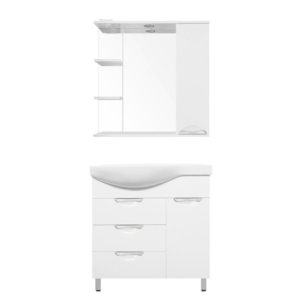 Тумба под раковину напольная Style Line Жасмин 80 ЛС-00000527 белый