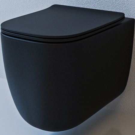 Подвесной безободковый унитаз с сиденьем микролифт beWash Schutz BKWHR102510