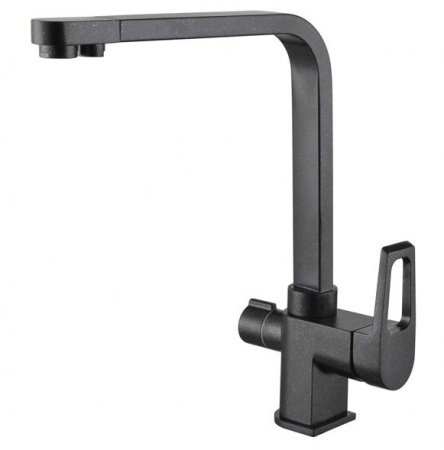 Смеситель для кухни под фильтр, черный Zorg ZR 334 YF ЧЕРНЫЙ МЕТАЛЛИК