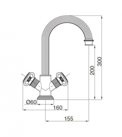 Смеситель для раковины Cezares Olimp OLIMP-LS2-02-Sw