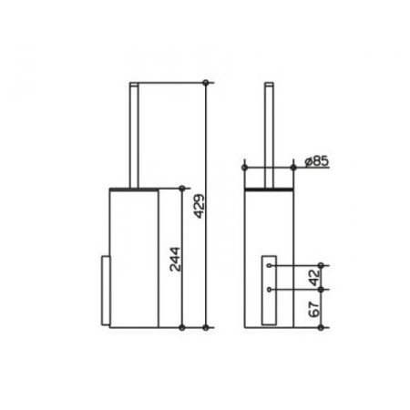 Ершик подвесной KEUCO Edition 400 11564019000
