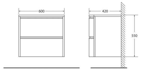 Тумба под раковину BelBagno Alda BB600SHVC/MO