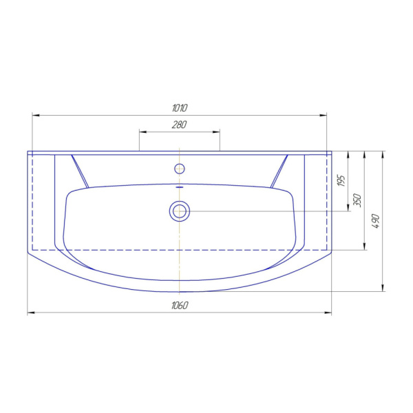 Раковины (106,5х46) Corozo Элеганс SD-00000468