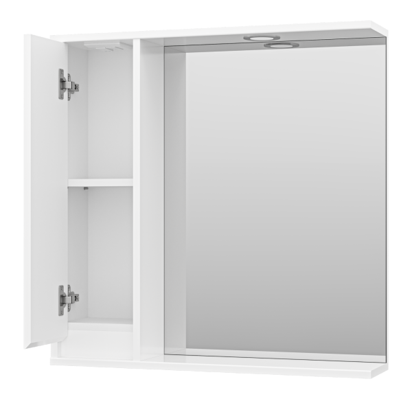 Зеркало-шкаф (72х72) Misty Алиса 75 левый Э-Али04075-01Л