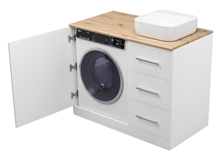 Тумба под стиральную машину Misty Респект 110  правая Э-Рес01110-13ЯП
