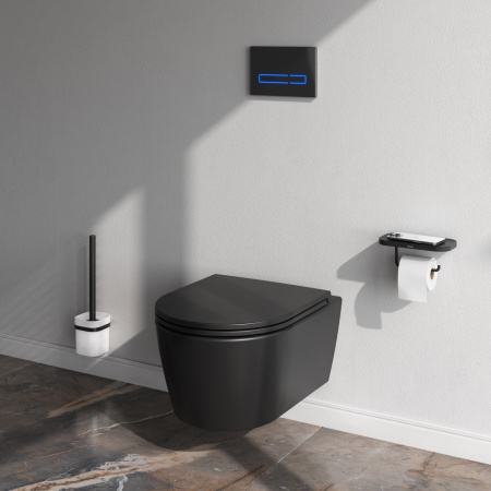 Унитаз подвесной безободковый AM.PM Func C8F1700MBSC с крышкой