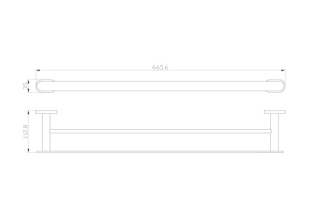 Полотенцедержатель двойной WONZON & WOGHAND FIRST, хром WW-8411