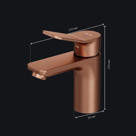 Смеситель для раковины Am.Pm X-Joy F85A02144 бронза
