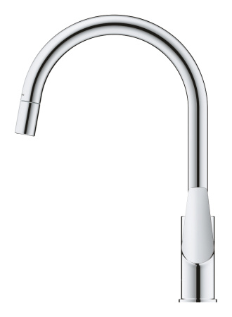 Смеситель для кухни с выдвижным изливом Grohe BauEdge New 30536 000 (30536000)