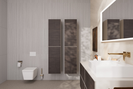 Смеситель для раковины встраиваемый Hansgrohe Metropol 32526140 шлифованная бронза