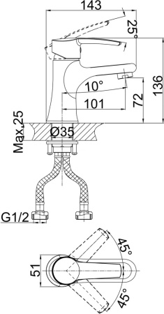 Комплект смесителей D&K DA1360002SET