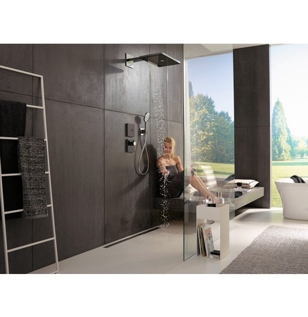 Верхний душ с кронштейном Hansgrohe Rainmaker Select 460 3jet 24007400 белый/хром