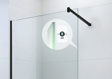 Душевая перегородка Berges Wasserhaus Sky Black (100х200) 064010