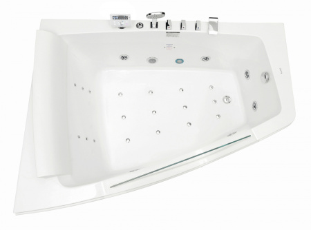 Акриловая ванна (170х130) Gemy G9056 K L с гидромассажем, левая