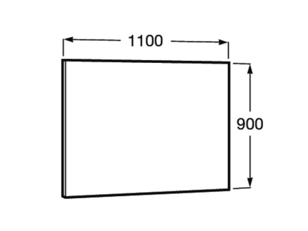 Зеркало (110х90) Roca Luna 812190000
