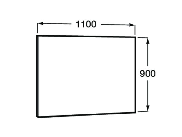 Зеркало (110х90) Roca Luna 812190000