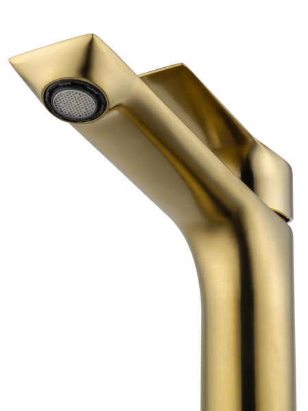 Смеситель для раковины высокий WONZON & WOGHAND BRILLIANT, брашированное золото WW-88019079-BG