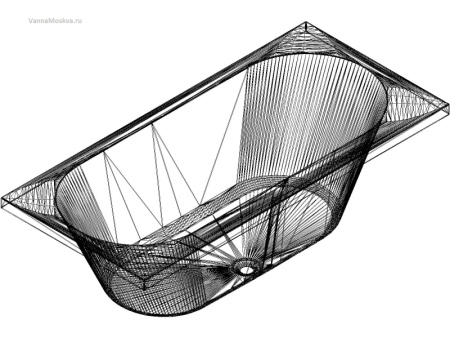 Акриловая ванна RIHO Carolina (180x80) B056001005 без гидромассажа