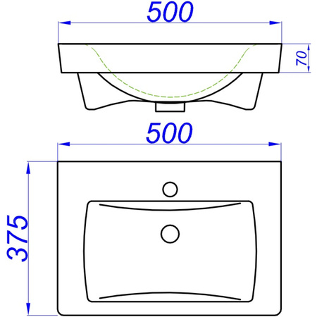 Раковины (50х38) Aqwella МИНИ 50 195032