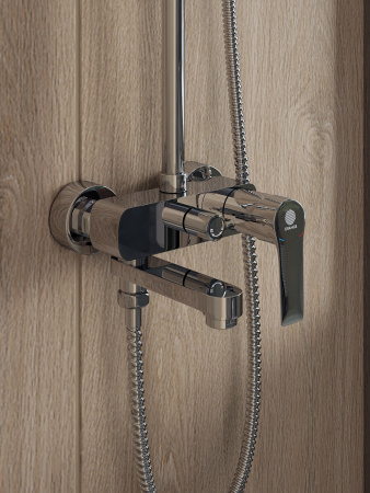 Душевая система Orange Otto M22-911cr смеситель с изливом, хром