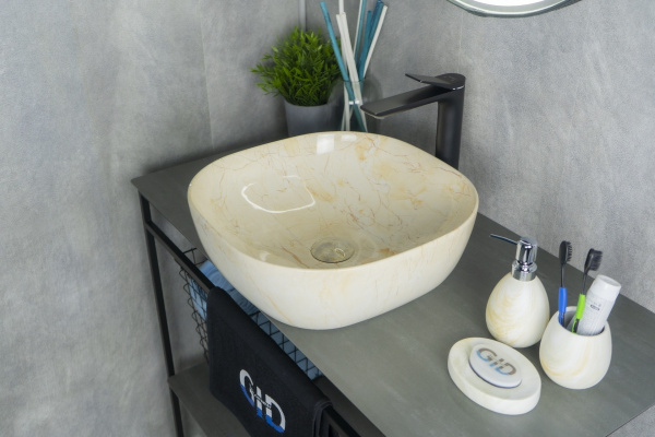 Раковина накладная (42,5х42,5) Gid Mnc542