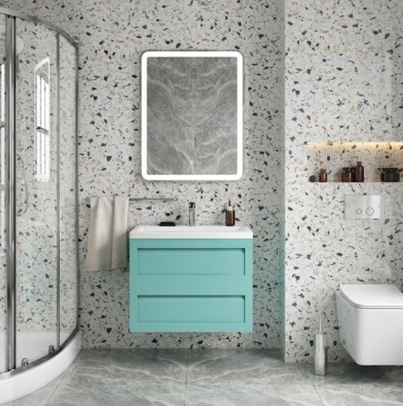 База под раковину Art&max AM-Platino-750-2C-SO-MM Cветло-зеленый матовый