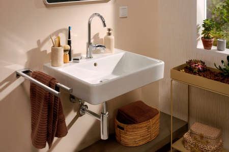 Смеситель для раковины с донным клапаном Hansgrohe Rebris S 72536000 хром 
