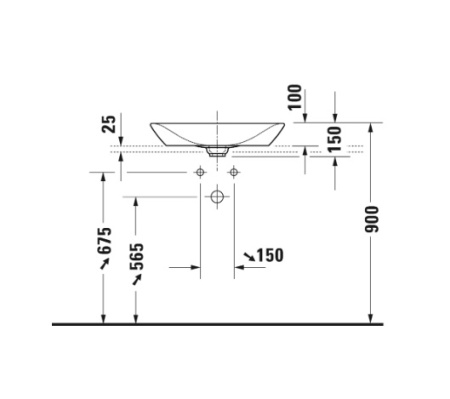 Раковина Duravit Viu 235860 00 00