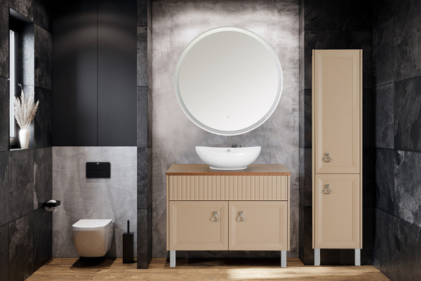 Тумба под раковину ASB-Woodline   Риола 100  12410 (бежевый)