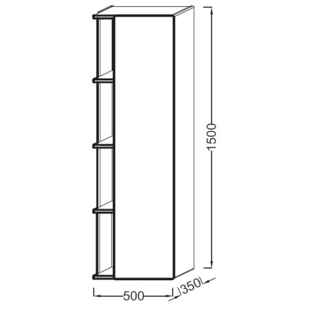 Пенал Jacob Delafon Terrace EB1179D-G1C