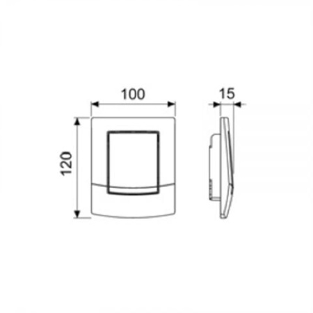 Панель смыва для писсуара Ambia TECE 9242101