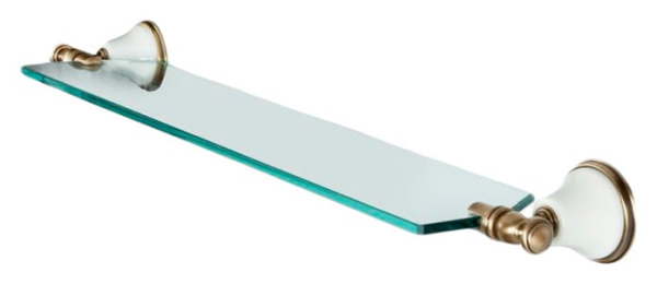 Полка стеклянная Tiffany World TWHA018bi/oro