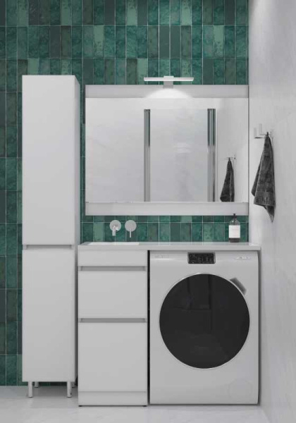 Зеркало с подсветкой Style Line Даллас (100x80) СС-00000311 белый