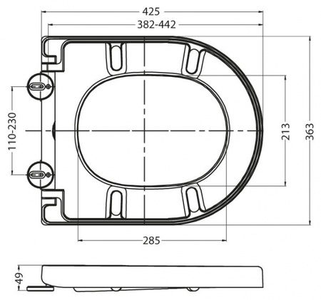 Крышка-сиденье BelBagno Vitale-L BB2009SC
