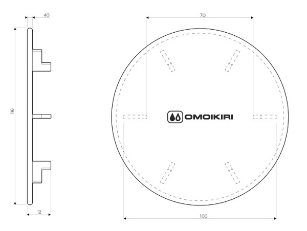 Декоративный элемент для корзинчатого вентиля Omoikiri Dec-GM 4957091