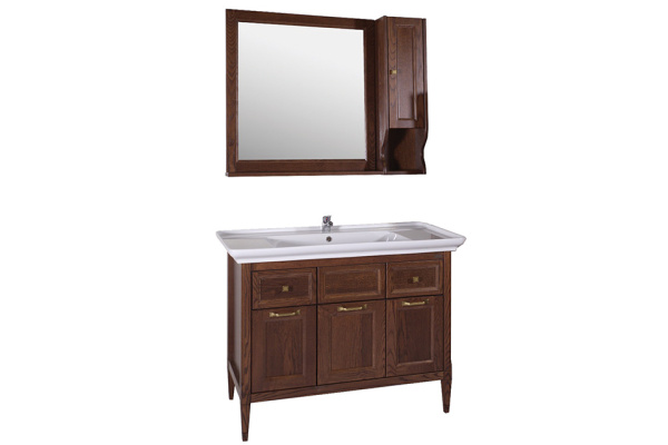 Тумба под раковину ASB-Woodline   Гранда 105 11486 (коричневый)