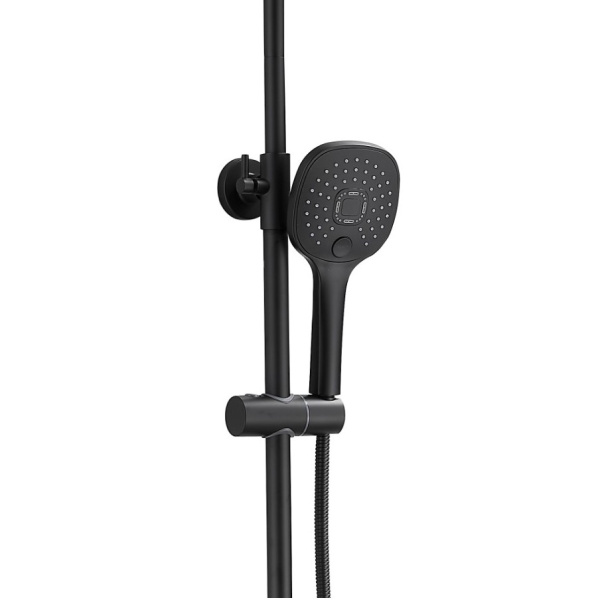 Душевая система с изливом Belz B24533-7, черный Душевая система с изливом Belz B24533-7, черный