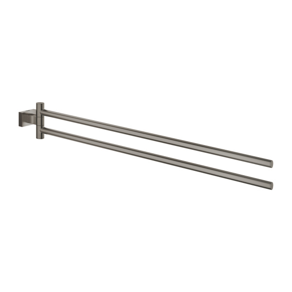 Полотенцедержатель двойной Grohe Essentials Cube 40624 AL1 (40624AL1) темный графит матовый Полотенцедержатель двойной Grohe Essentials Cube 40624 AL1 (40624AL1) темный графит матовый