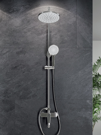 Душевая система с изливом Agger Brilliant A0393300 хром