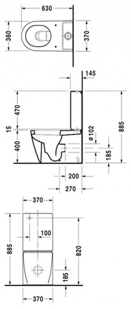 Бачок для унитаза Duravit 0933000005
