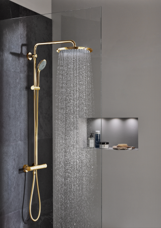 Душевая система с термостатом для настенного монтажа Grohe Euphoria SmartControl System 310 Duo 26507 GL0 (26507GL0) холодный рассвет глянец