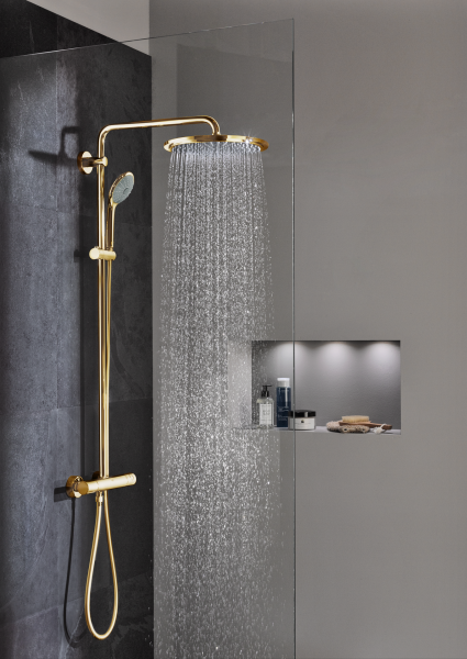 Душевая система с термостатом для настенного монтажа Grohe Euphoria SmartControl System 310 Duo 26507 GL0 (26507GL0) холодный рассвет глянец